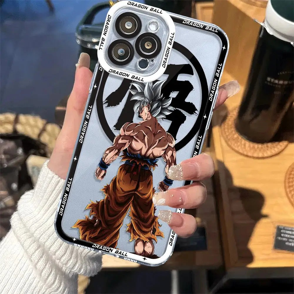 Anime Dragon Ball telefonfodral för Apple iPhone-modeller – Silikonskal för iPhone