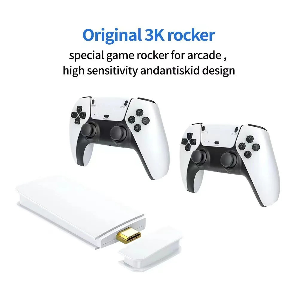 M15 Game Stick Mini TV Handheld Game Classic 4K Retro Game Wireless Controllers HD Output Gaming Consola för PS1 Arcade