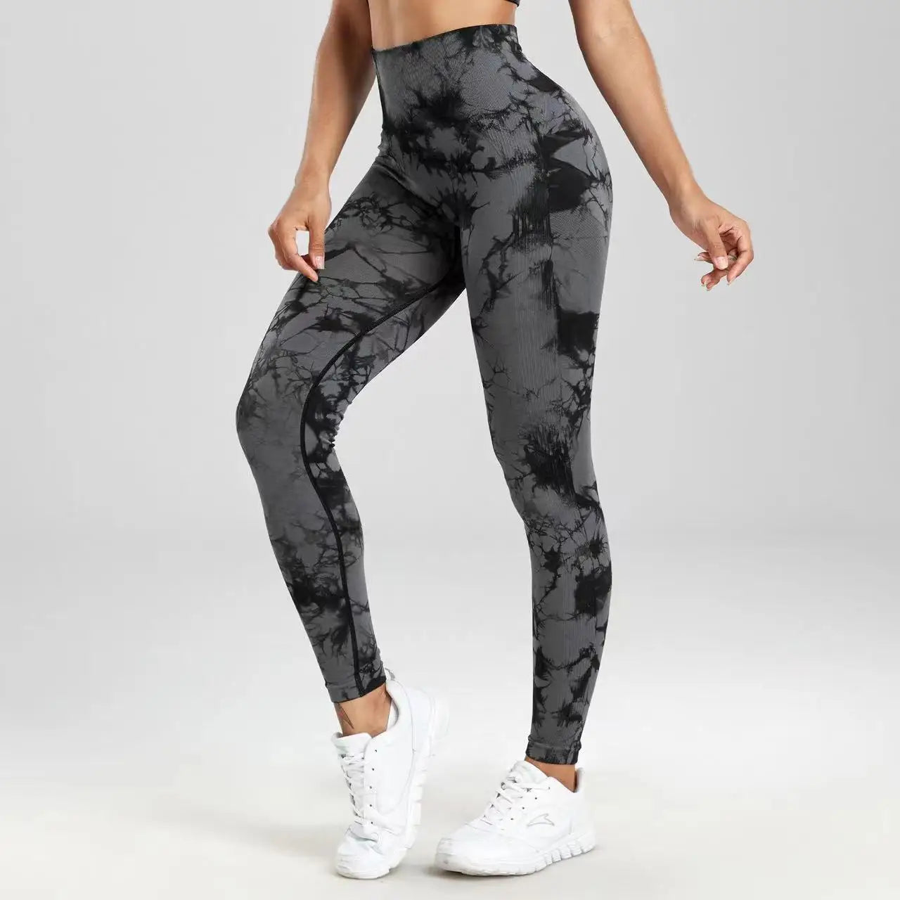 Kvinnors hög midja Tie-Dye Yoga Leggings i 26 färger