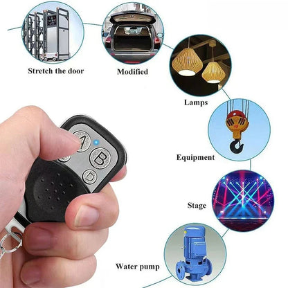 Universal 4 Buttons Garage Door Opener Remote Control 433MHZ Clone Fixed Learning Rolling Code Duplicator Garage