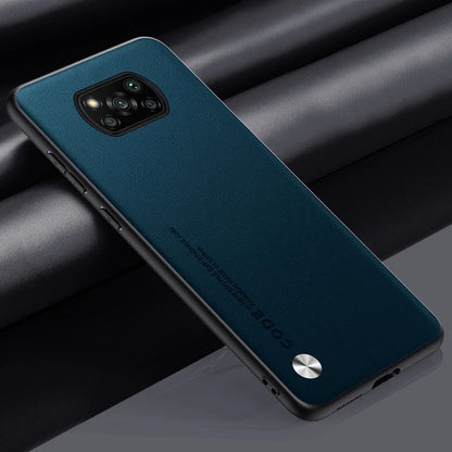 Luxury PU Leather Case for Xiaomi Poco X3 Pro, Matte Back Cover Silicone Protection for Poco X3 NFC, X3 Pro, Poco X3 Coque