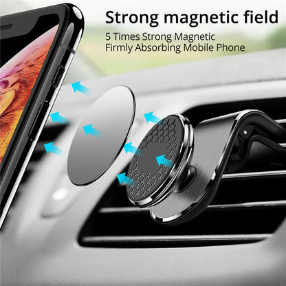 Magnetic Car Phone Holder Stand Air Vent Magnet Car Mount GPS Smartphone Mobile Support In Car Bracket for iPhone Samsung Xiaomi