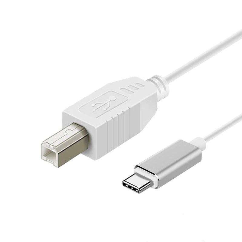 USB C-adapter till typ B typ C till USB B OTG MIDI-kabel för Android till elektroniskt musikinstrument MIDI Digital Piano Audio