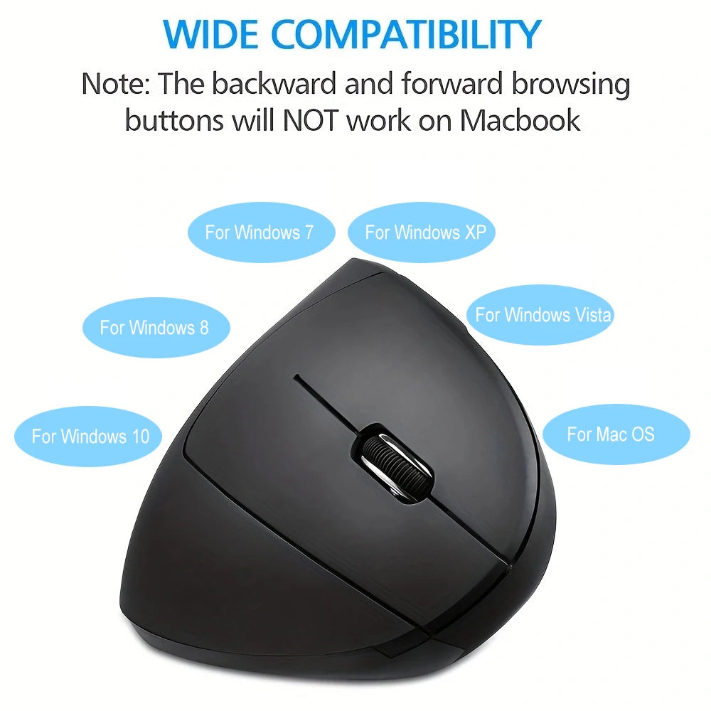 Wireless Mouse Vertical Ergonomic Mause Gamer