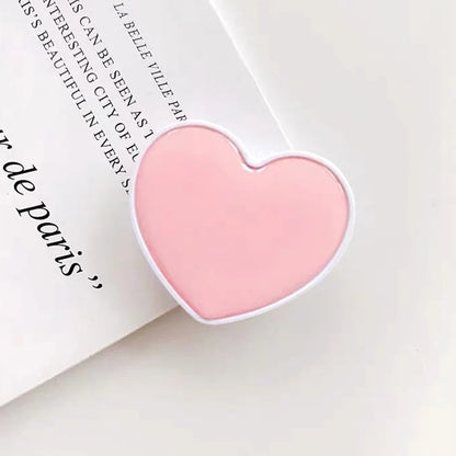 Cute Heart Sockets Grip Stand Universal Phone Holder Finger Ring Holder Griptok Stand Back Cover Clip Sticker Phone Accessories