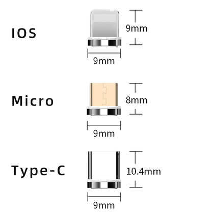 7pin Magnetic Tips NNBILI Magnetic Cable Type C Micro USB Magnet Replacement Part Fast Charging Magnet Adapter Tips for iPhone