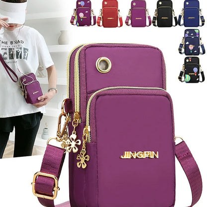 New Mobile Phone Crossbody Bags for Women – Fashion Female Shoulder Bag, Cell Phone Pouch with Headphone Plug, Large Capacity Wallet.