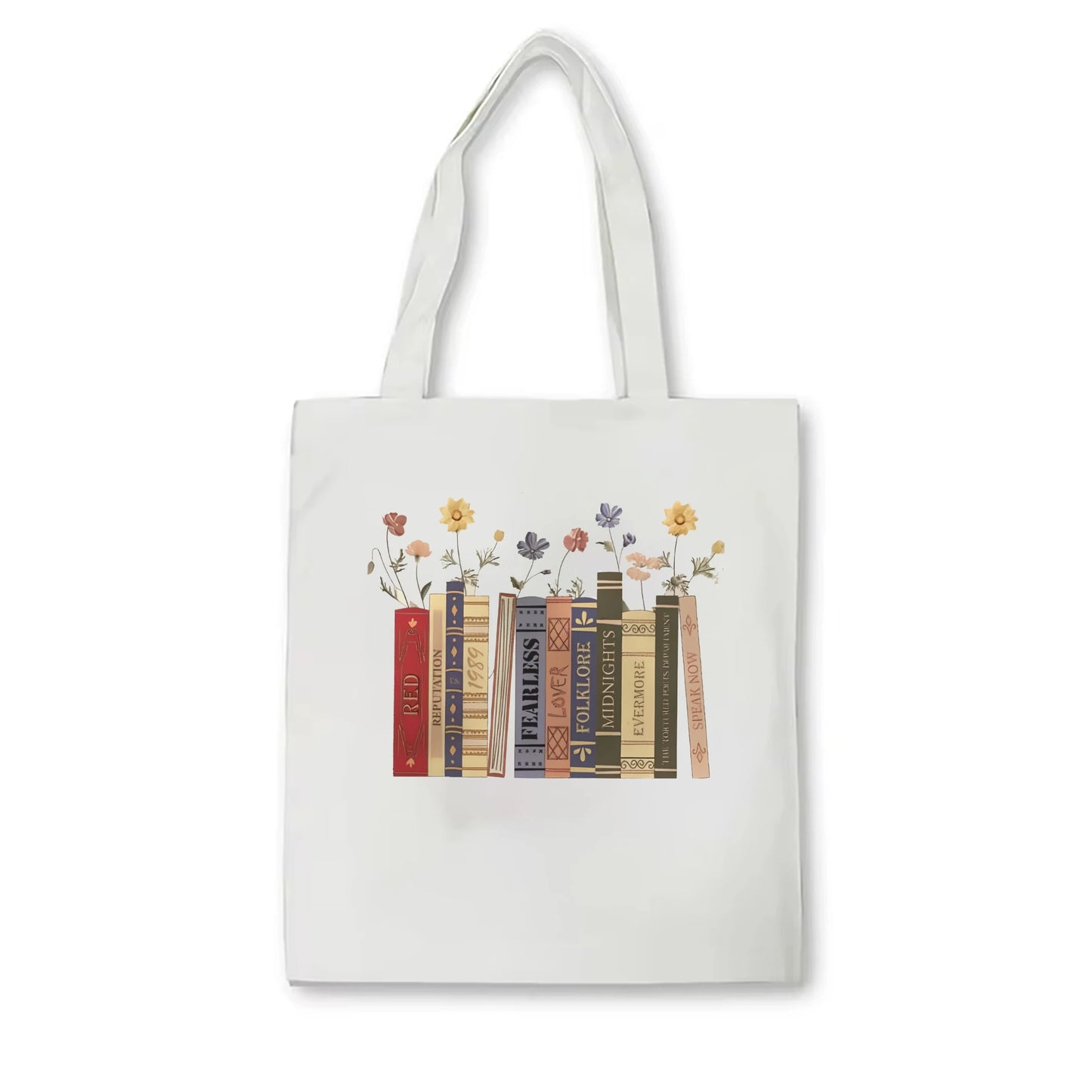 Books Canvas Tote: Trendy Aesthetic