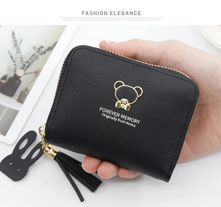 2024 Short Women Wallets – Mini Cute Coin Pocket Card Holder, Female Purse, New Fashion Kpop Small Wallet for Girls.