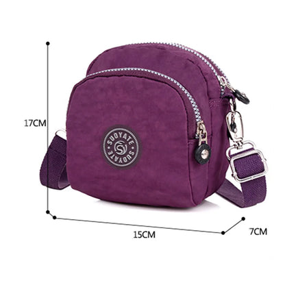 Vattentät nylon Crossbody-väska för kvinnor – Fashionabla Y2K-bröstpaket