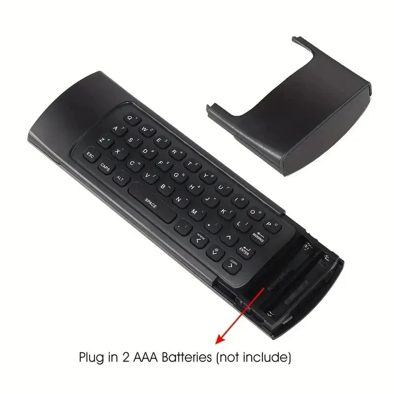 2,4GHz MX3 Air Mouse Trådlös Minitangentbord Fjärrkontroll Med Multimediatangenter För Android TV Box Smart TV PC Linux Windows