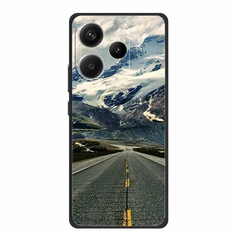 Animals Soft Silikon TPU bakstycke med Wolf Protective Bumper för Xiaomi POCO F6 5G – För POCO F6