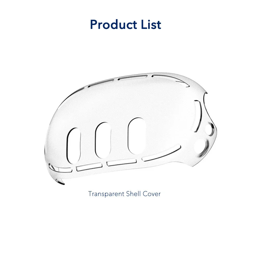 Transparent skalfodral för Meta Quest 3-tillbehör, VR-headsetskydd Kameralinsskydd Härdat glas för Quest3