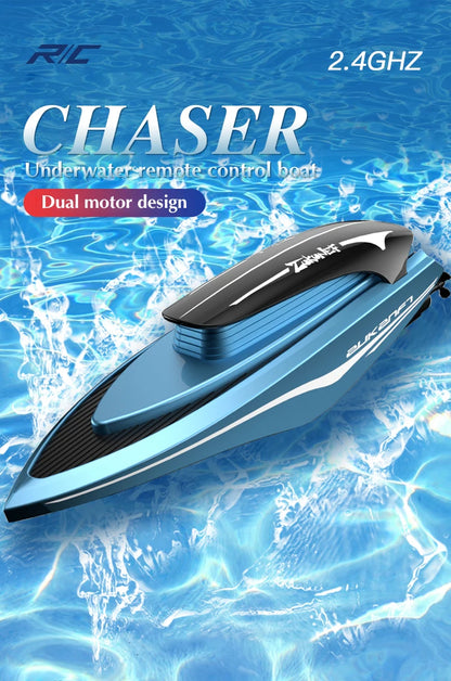 2.4G Mini Remote Control Speedboat High Speed 30KM/H Children's RC Racing Boat Ship Competition Race Boats Toys for Kids Gift