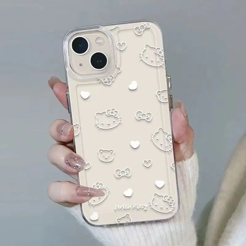 Kitty Cute Soft Back Phone Case For iPhone