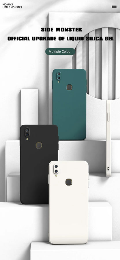 Lyxigt flytande svart silikontelefonfodral för Xiaomi Redmi Note 5 6 7 8 8T 9 9s 10S 10 Pro Fundas Redmi 8 8A 9 9A 9C 10A 10C Fodral