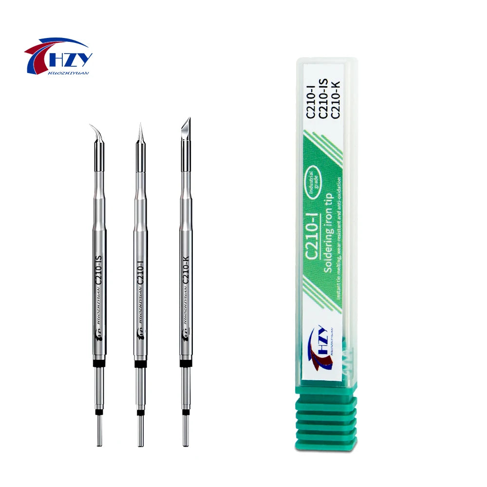 HZY C210-K/I/IS Soldering Iron Tips 210 Heating Core Efficient Heat Conduction for JBC/Sugo/Aifen T210 T26 A9 Soldering Station