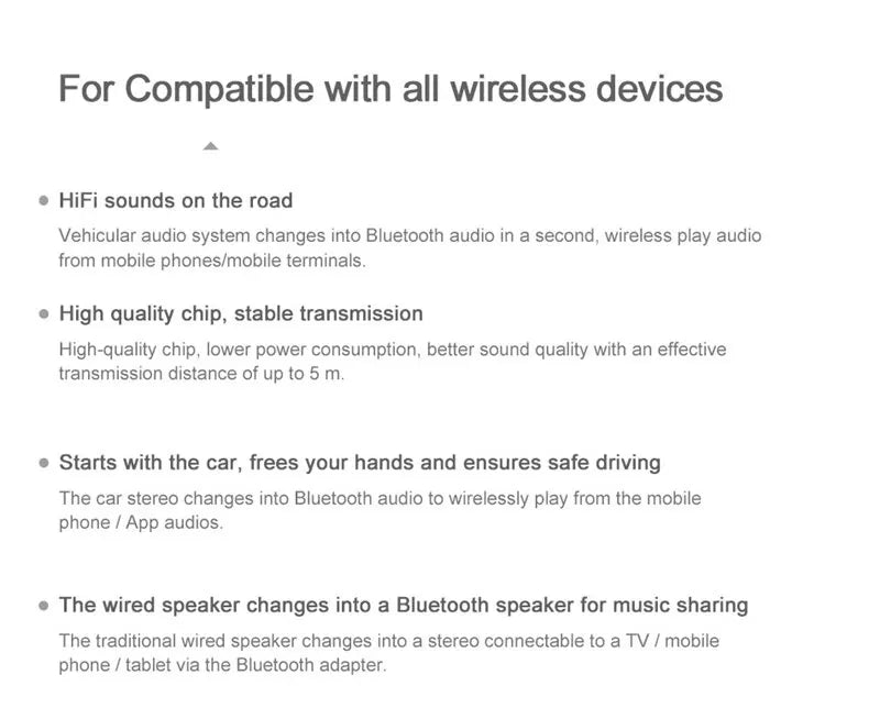 Bluetooth 5.0 Audio Receiver Car Kit 3.5MM 3.5 Jack AUX Auto Stereo Music USB Dongle Wireless Adapter for Car Speaker Amplifier