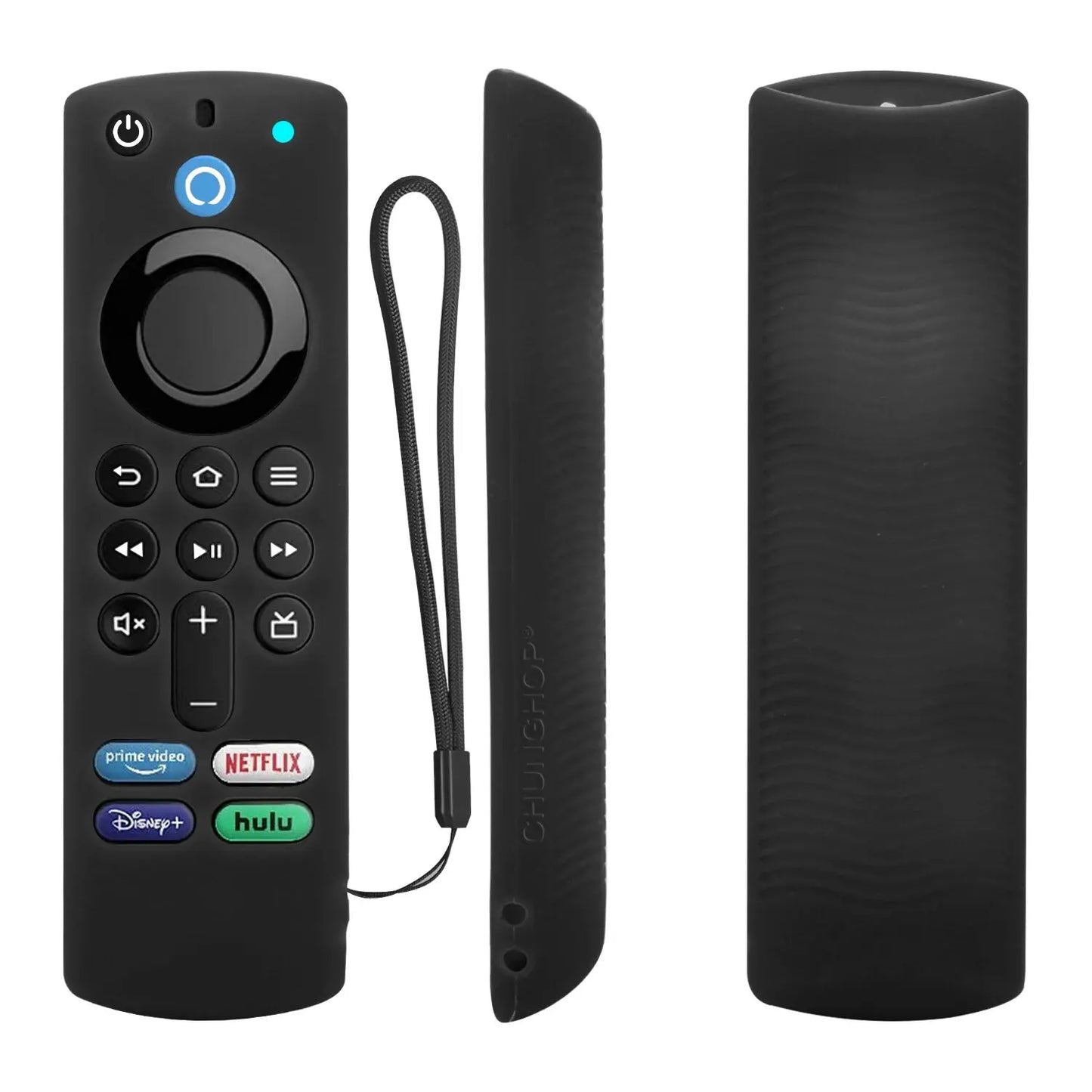 Silikonfodral Passar för Amazon ALEXA Fire Home Smart TV Remote Controll Stick 3:e generationens stötsäker halkskyddsskydd