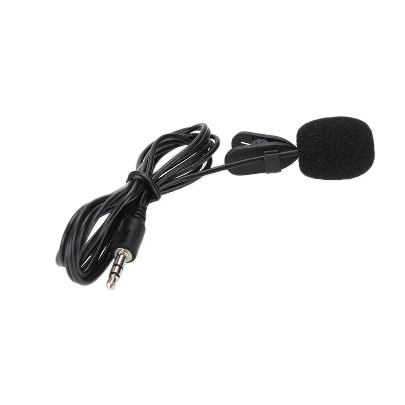 Clip-on Lapel Lavalier Microphone 3,5 mm Jack Gäller för högtalare Datorer och fordon Lavalier Microphone Dator Mic