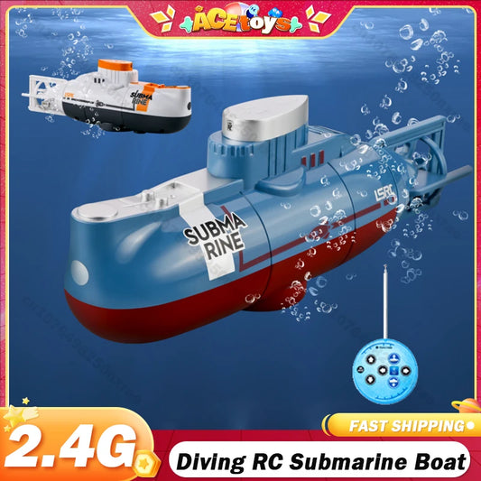 RC High-Speed Boat 10Km/h 2.4G Waterproof Remote Control Boats Ship Speedboats Remote Control Outdoor Toys for Kids Adult Gifts