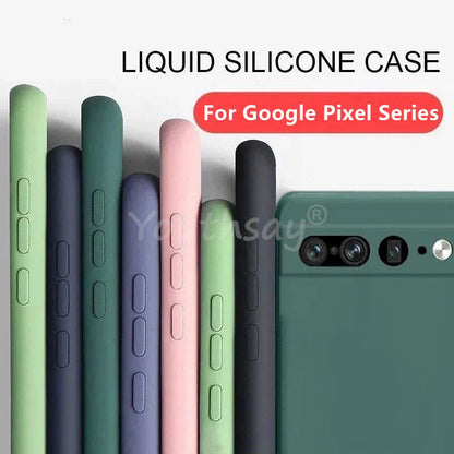 For Google Pixel Case Soft Original Liquid Silicone Phone