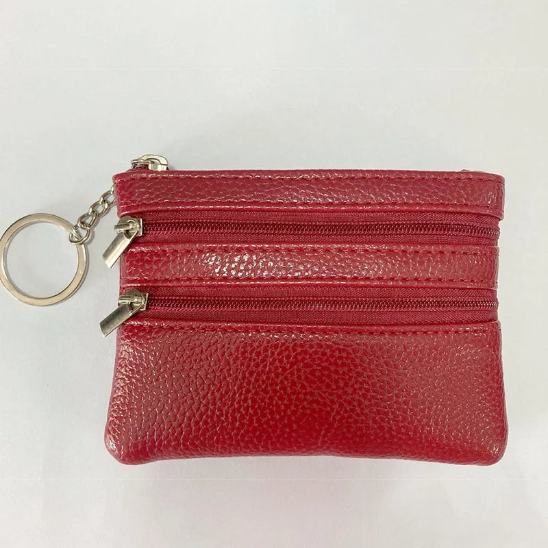 Korean Style Coin Purse: Mini Wallet with Zipper