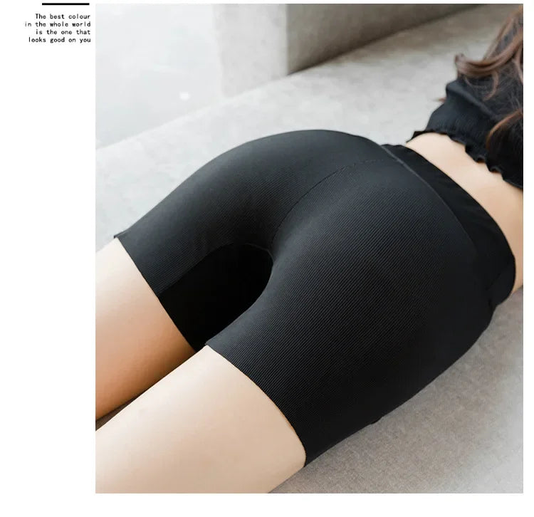 Women's Cross-Waist Ice Silk Yoga Shorts