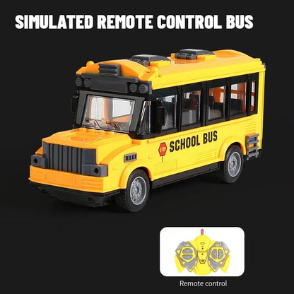 Remote Control Tour Bus – 4CH Double Decker Sightseeing Bus, Simulated Ambulance & School Bus Model, RC Electric Vehicle Toys