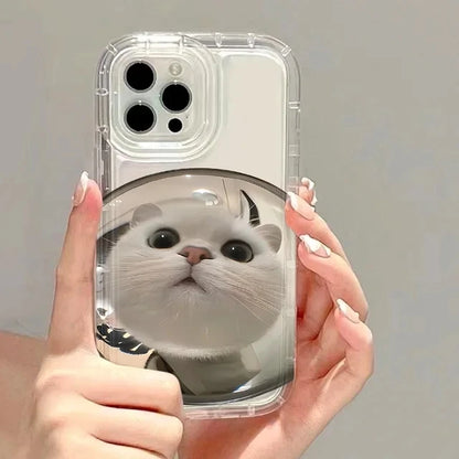 Transparent Phone Case for iPhone  – Cartoon Black Cat Shells Fundas For iPhone