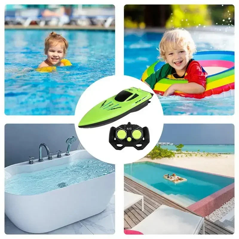 Kids' Waterproof RC Boat: Ultra-Fast, Lightweight