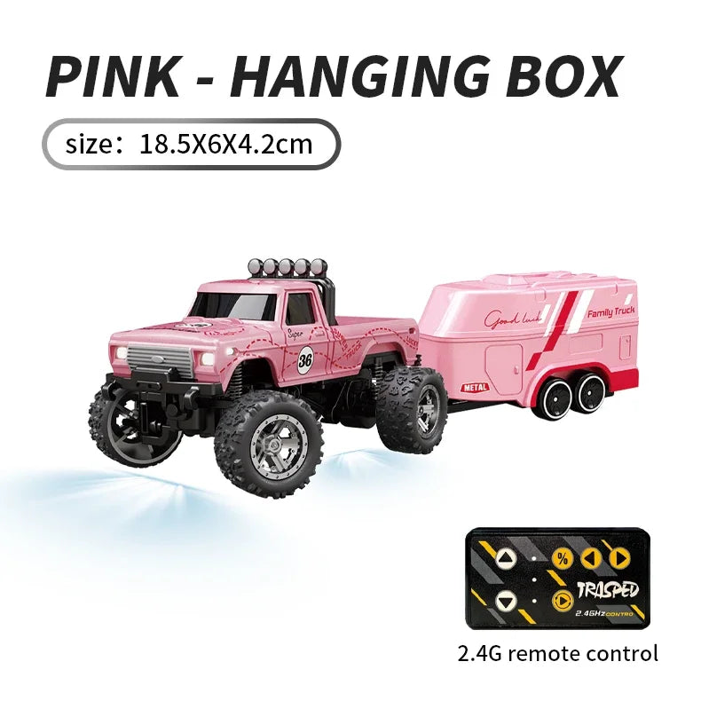 RC Cars 1:64 Metal Mini Drift Rc Car Remote Control Car High-Speed Off-road Climbing Racing Cars Children's Toys for Kids Custom