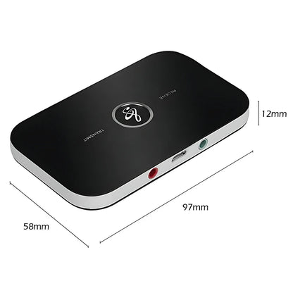 B6 2 IN 1 Bluetooth 5.3 Audio Transmitter Receiver 3.5mm AUX Jack RCA USB Dongle Musik trådlös adapter för bil PC TV Hörlurar