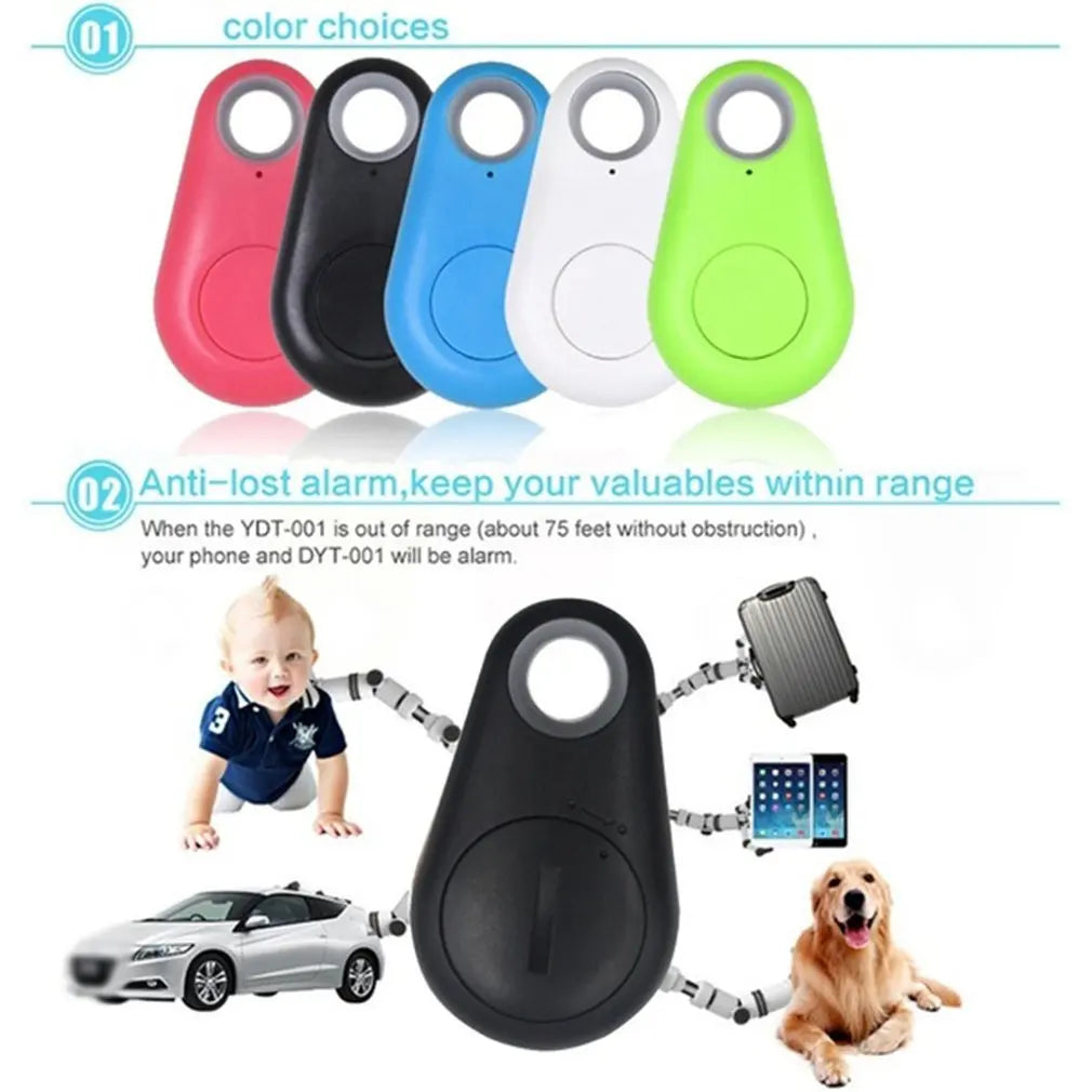 Mini Mode Smart Hund Husdjur Bluetooth 4.0 GPS Tracker Anti-förlorad larmtag Trådlös Barnväska Plånbok Key Finder Locator