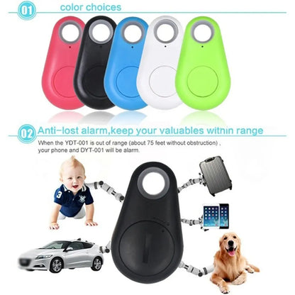 Mini Fashion Smart Dog Pets Bluetooth 4.0 GPS Tracker Anti-lost Alarm Tag Wireless Child Bag Wallet Key Finder Locator