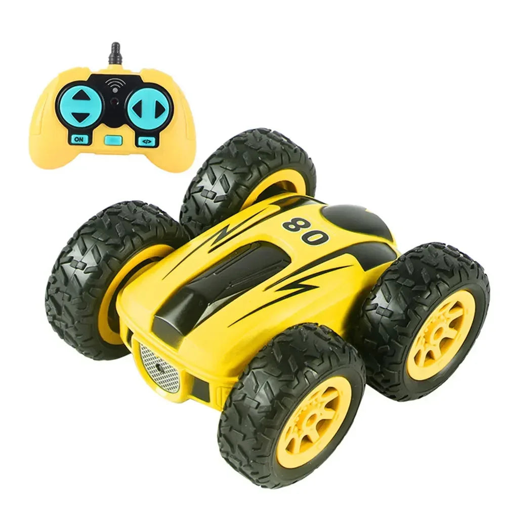 2.4G 4wd High-speed Stunt Car Mini RC Car Double-Sided Drift 360 Degree Dump Truck Drive Jump Children's Toys