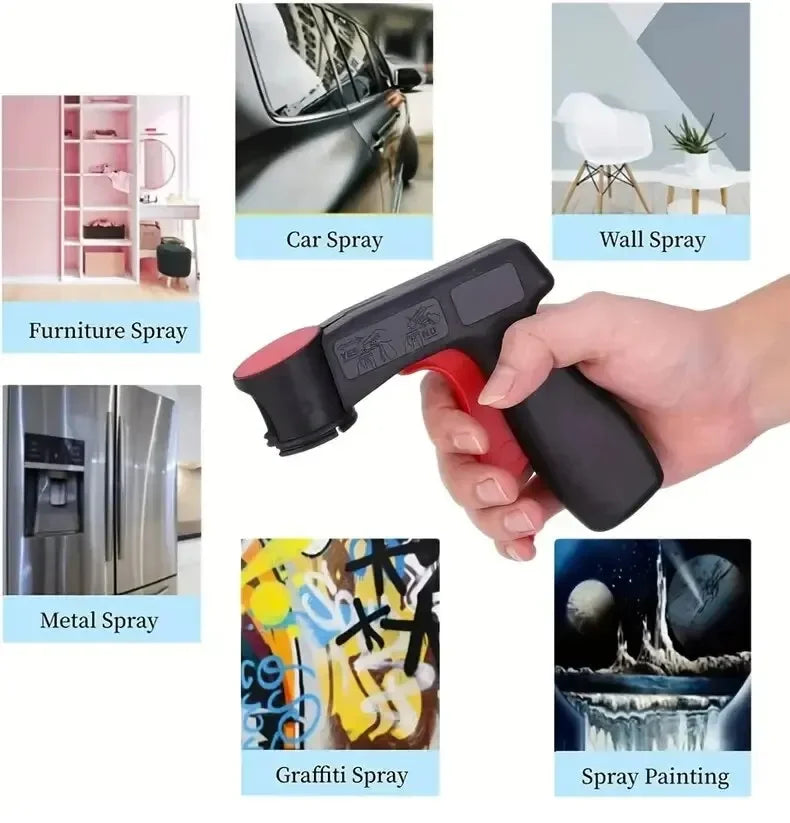 Plastic Portable Spray Paint Handle, Universal Reusable Car Color Changing Film Pasting Self Spraying Hand Spray Gun