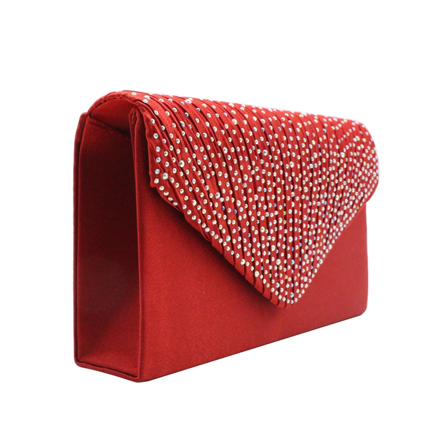 Women's Fashion Silk Belt Clutch – Elegant Evening Prom Handbag Purse.