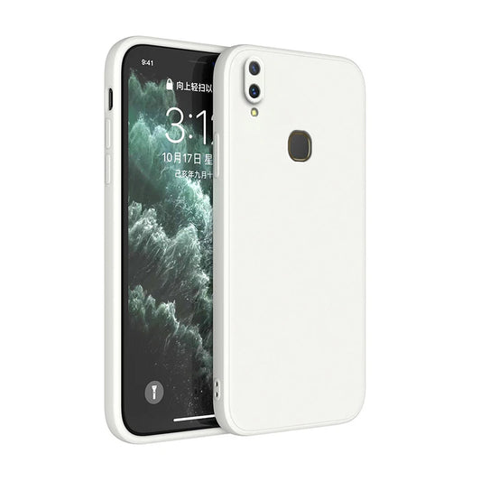 Lyxigt flytande vitt silikontelefonfodral för Xiaomi Redmi Note 5 6 7 8 8T 9 9s 10S 10 Pro Fundas Redmi 8 8A 9 9A 9C 10A 10C Fodral