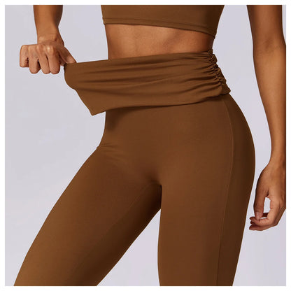 Women's High Waist Flared Yoga Pants for Fitness and Dance