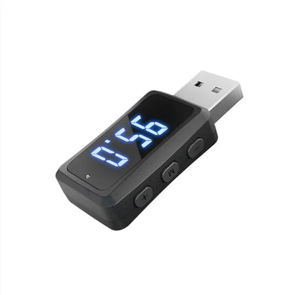 Car Bluetooth 5.3 Transmitter Receiver Handsfree Call Mini USB Power Car Kit Auto Stereo Wireless Audio Adapter For Car Fm Radio