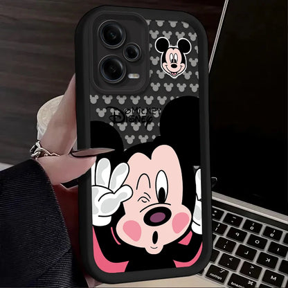 Black Mickey Minnie Phone Case for Xiaomi Redmi