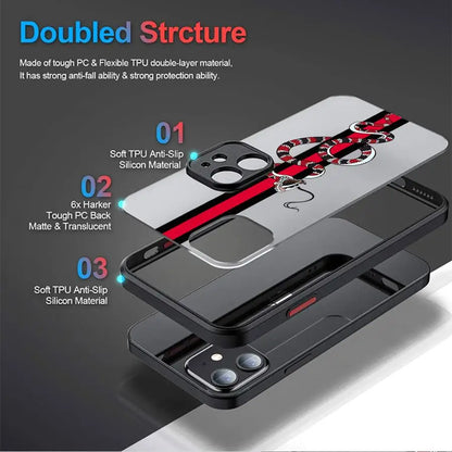 Classic Street Snake Line Phone Case for iPhone 15 16 Pro Max 14 Plus 12 13 11 Pro Max SE 7 8 14 Pro XR XS X 15Pro 12 Mini TPU