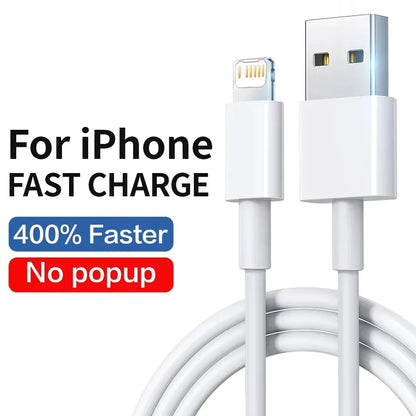 Snabbladdning För iPhone Usb-kabel 14 13 12 11 Pro Max Mini XR XS X SE 8 7 6 Plus 6s 5 5s Kabel för iPad Laddarsladd Tillbehör