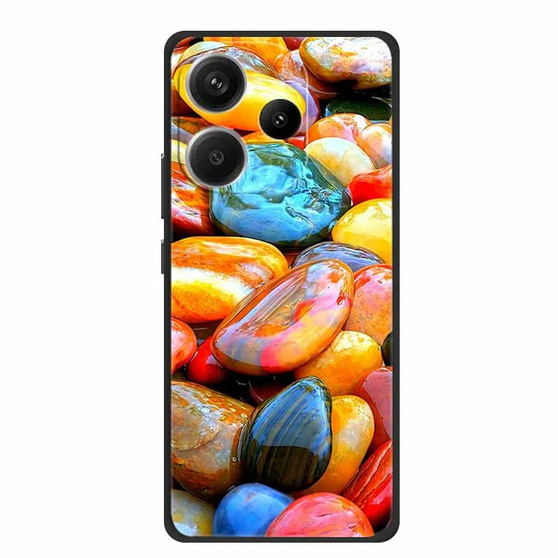 Animals Soft Silikon TPU bakstycke med Wolf Protective Bumper för Xiaomi POCO F6 5G – För POCO F6