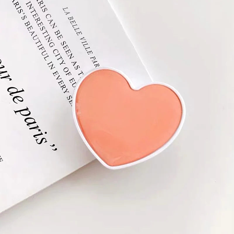 Cute Heart Sockets Grip Stand Universal Phone Holder Finger Ring Holder Griptok Stand Back Cover Clip Sticker Phone Accessories