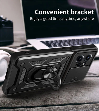 Magnetic Ring Stand Holder Back Cover for Xiaomi Redmi Note 12 4G Shockproof Armor Phone Case For POCO X6 Pro