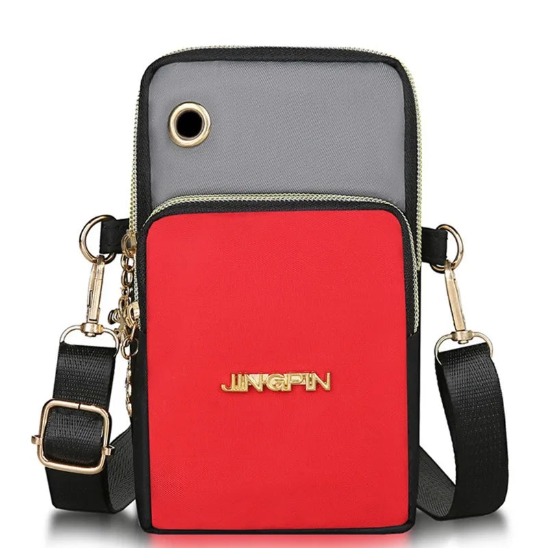 New Mobile Phone Crossbody Bags for Women – Fashion Female Shoulder Bag, Cell Phone Pouch with Headphone Plug, Large Capacity Wallet.