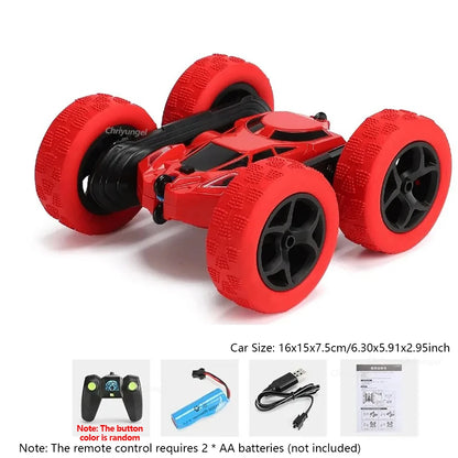 RC-stuntbil för barn – dubbelsidiga flip-fjärrkontrollbilar, 2,4G höghastighets, 360° rotation Drift Auto-leksaker, perfekt present till pojkar och flickor