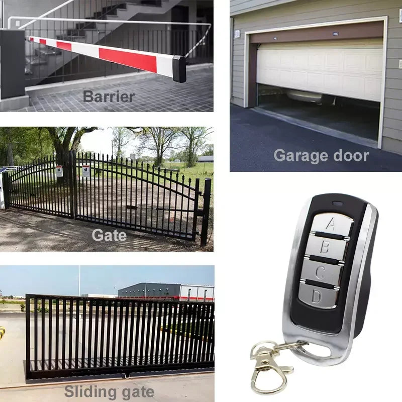 Universal Multifrequency Garage Remote Elektronisk grindkontroll 280-868MHZ 4 in 1 Gate Key Fob Command Handsändare